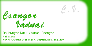 csongor vadnai business card